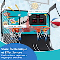 Miniatyrbillede 3 af 6: COSTWAY Samling Basketball Arcade Sammenklappelig med 2 Kurve, 4 Bolde og Pumpe, Scoring System, 8 Tilstande, 1 til 4 Spillere, Grøn