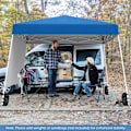 Miniatyrbillede 3 af 5: COSTWAY Pop-Up Faldelt Telt 3 x 3 M med 1 Sidevæg - UPF50+ Solbeskyttelse - Bærbar Rygsæk til Camping, Blå