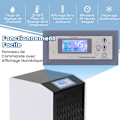 Miniatyrbild 3 av 6: Professionell avfuktare COSTWAY-118 L-Timer 24 H-Max täckning 790M²-Automatiskt avfrostning-Auto-dränering-Kontrollpanel-Vit Vit