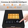 Miniatyrbillede 2 af 6: COSTWAY Fødevare Dehydrator - Tørreapparat med 10 Hylder i Rustfrit Stål - 10 Forudindstillede Programmer - 48 Timer Timer - Temperatur 30-75℃