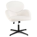 Miniatyrbillede 1 af 4: COSTWAY drejelig kontorstol Justerbar højde 42-54 cm og gyngefunktion, robust metalbund, bredt ergonomisk sæde