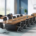 Miniatyrbillede 2 af 4: Moderne PU Læder Kontorstole - COSTWAY - Sæt af 2 - Ergonomisk Ryg - Robust Z-basis - Sort Svart