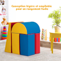 Miniatyrbild 4 av 6: COSYWAY 5 st Large XL Foam Motor Skills Moduler Programvarubaserade byggstenar med skydd för barn 9 månader till 3 år Gult, blått och rött