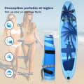 Miniatyrbild 2 av 4: COSTWAY Stand Up Paddle Board Uppblåsbar PVC 305x76x15CM med bärväska Justerbar Paddle Botten Fen Hand Pump koppel se bilder