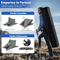 Miniatyrbillede 4 af 4: COSTWAY 2-3 personers instant campingtelt-360° envejs gennemsigtigt-dobbelt tag-vandtæt polyester-2 døre