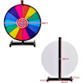Pikkukuva 4 / 4: Wheel of Fortune D.46CM, 14 paikkaa COSTWAY-palkinto Pyyhittävä kynäpyyhekumi-muovikärjet syntymäpäiväjuhlien arpajaisiin, värikäs Flerfärgad