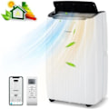 Miniatyrbillede 1 af 5: COSTWAY Mobil Klimaanlæg 14000BTU 4kW R290-6 i 1 Varme, Affugter, Wifi-Standby, APP-Forsinket Start-Programmeret Stop Vit