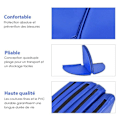 Pikkukuva 3 / 4: COSTWAY Crash Mat/Pad Metelas Pole Protection Dnace Paksuus 5cm, Dance Mat Halkaisija 150cm 4 Taitettavaa EPE-osaa