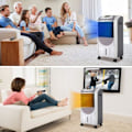 Miniatyrbillede 6 af 6: 5 i 1 Mobil Airconditioner 2000W COSTWAY - Kold/Varm - Luftkøler med Fjernbetjening - 8 Timer Timer - 3 Hastigheder - 70° Oscillation