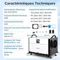 Miniatyrbillede 6 af 6: Professionel Affugter COSTWAY-73,5 L/Dag-3 Tilstande-24 Timers Timer-Forsinket Start-Op Til 100 m²-Automatisk Afrimning-Hvid