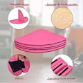 Miniatyrbillede 2 af 4: COSTWAY Crash Mat/Pad Metelas Pole Protection Dnace Tykkelse 5CM, Dansemåtte Diameter 150CM 4 foldbare stykker i EPE