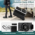 Miniatyrbillede 3 af 6: COSTWAY bærbart bilkøleskab 12/24V-Dual Separate Zoner 40 L-ECO/Max Mode-3 Power Modes-LED Touch Panel