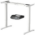 Miniatyrbillede 1 af 4: COSTWAY ELECTRIC SIT-STAND DESK - 2 motorer - Justerbar i højden (70-120 CM) og bredde (109-151 cm) Mindre end 50 dB Hvid