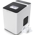 Miniatyrbild 1 av 4: COSTWAY Ice Maker 9 iskuber 15 kg/dag 6 minuters cykel Automatisk rengöring Touch Control Glaslock 1,5 L Vit