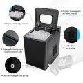 Miniatyrbild 3 av 4: COSTWAY Ice Cube Maker 9 iskuber 15 kg/dag 6 minuters cykel Automatisk rengöring Touch Control Glaslock 1,5 L Svart