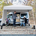 Miniatyrbillede 3 af 5: COSTWAY Pop-Up Foldbar Telt 3 x 3 M med 1 Sidevæg - Solbeskyttelse UPF50+ - Bærbar Rygsæk til Camping, Hvid