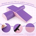 Miniatyrbillede 3 af 4: COSTWAY 5 STK Skumbyggeklodser PU Cover Motorfærdighedsmoduler til børn Pædagogisk legetøj 9 måneder+ til kravle