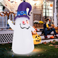 Miniatyrbillede 1 af 4: COSTWAY oppustelig Halloween-dekoration 180 cm, 5 dæmpbare LED-lys, sødt spøgelse med græskarlygte indendørs udendørs