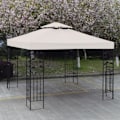Miniatyrbillede 3 af 4: Baldakin 3mx3m til Havepavillon Erstatning Mod Vind