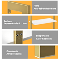 Miniatyrbillede 3 af 4: COSTWAY Modern 5-lags opbevaringshylde, 61 x 30 x 183 CM, stigestil hylde til stue, soveværelse, kontorguld gyllene