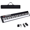 Miniatyrbillede 1 af 4: COSTWAY 88-key børns digital synthesizer klaver med MIDI og Bluetooth funktion, dynamisk justering, Sustain Pedal