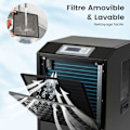 Miniatyrbild 3 av 6: Professionell Avfuktare COSTWAY-118 L-Timer 24 H-Maximal täckning 790 m²-Automatiskt avfrostning-Auto-dränering-Kontrollpanel-Svart