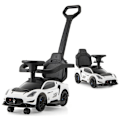 Miniatyrbild 1 av 5: Maserati 3 in 1 push-bil för barn, 2 universella hjul, musikalisk styrning, förvaringsutrymme, 18 till 60 månader, vit