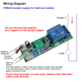 Miniatyrbilde 4 av 4: Justerbar Syklus Timer Forsinkelse På/Av Bryter Relé Modul (DC5V, 0-24 timer)