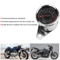 Miniatyrbild 5 av 5: Motorcykel Bakljus Varvräknare Hastighetsmätare Aluminium Mätare Ersättning Silver Hus Svart Urtavla