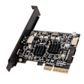 Miniatyrbild 5 av 5: PCIe Typ C-kort 10 Gbps Hög Hastighet Guldpläterade Stift Front Typ E PCIE USB3.2 Utbyggnadskort för Stationär Dator