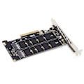Miniatyrbillede 1 af 5: Adapterkort Dual M.2 NVMe SSD til PCIE X8 M Key Harddisk Konverter Læser Udvidelseskort PH45