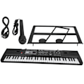 Miniatyrbillede 1 af 4: 61 Tangenter Digitalt Musik Elektronisk Orgel Bærbart Keyboard med Mikrofon til Børn