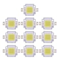 Miniatyrbillede 2 af 5: 10 stk. 10W LED SMD Chip COB DC 9-10V til lampe projektør pærer højeffekt kold hvid