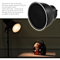 Miniatyrbild 5 av 5: 7'' Standard Reflektor Diffuser Lampskärm Skål med 60° Honeycomb Grid för Bowens Mount Studio Strobe Blixtljus Speedlite