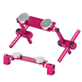 Miniatyrbild 4 av 5: Aluminium Magnetisk Stealth Osynlig Karossfäste Kit för HSP 1/10 RC Racing Bil (Rosa)