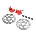 Miniatyrbilde 1 av 5: 140mm Gass Bakre Skivebremse Caliper Pad Sett Passer for Elektrisk Scooter ATV 49CC