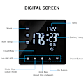 Miniatyrbild 4 av 5: Smart Termostat Temperaturregulator för Vattenburen Värme LCD-Display Pekskärm Veckovis Programmerbara Termostater för Hemmakontor Skola Hotell