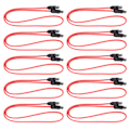 Miniatyrbilde 3 av 5: 10 stk. Sata-kabel 7-pinners hann til hunn SSD-dataforlengelseskabel for ekstern harddiskdataoverføring 50 cm