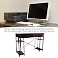 Miniatyrbilde 3 av 5: Datamaskinbord Retro Stil Praktisk Skuff Allsidig Solid Struktur Kontor Datamaskinbord Gaming Studie Skrivebord for Hjem Soverom