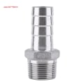 Miniatyrbilde 4 av 4: Rustfritt stål 304 hann-gjenge rørfittings Barb Slange Halekobling (3/4\"x20mm)