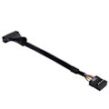 Pikkukuva 1 / 5: Kannettava USB 3.0 20-nastainen uros USB 2.0 9-nastainen naaras emolevyn sovitinkaapeli