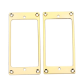 Miniatyrbilde 1 av 5: 2 stk. Metall Humbucker Pickup Ramme Monteringsringer Reservedeler for Elektriske Gitarer (Gull)