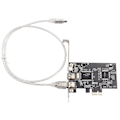 Pikkukuva 2 / 5: PCI-E PCI Express FireWire 1394a IEEE 1394 -ohjainkortti Firewire-kaapelilla
