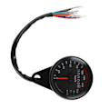 Miniatyrbillede 3 af 5: Odometer Motorcykel LED Baggrundslys Speedometer Måler Signal Universal (Sort)
