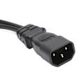 Miniatyrbillede 4 af 5: IEC320 C14 til IEC320 C13 og EU Strømkabel Professionel Y Splitter Strømstik Kabel 32 cm 10A 250V