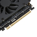 Pikkukuva 4 / 5: M.2 PCIE -sovitin PCIe 4.0 X16 - 4-porttiseen M.2 NVMe -liitäntään jäähdytyspuhaltimella, NVME Raid -kortti 4x32Gbps M.2 SSD -sovitin Windowsille