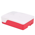 Pikkukuva 4 / 5: ABS-kotelo, suojakuori, napsautettava aukko, tarkka reikä, korroosionkestävyys Raspberry Pi 4B:lle (valkoinen punainen)