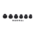 Miniatyrbilde 1 av 4: 6 stk 48DP ￠3.175mm 17T-22T Motor Pinion Gears Deler Sett Kit for 1/10 RC Bilmotor