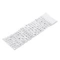 Miniatyrbilde 4 av 5: 50 stk. 8 Rader Stolsløyfe Serviettringer Diamant Mesh Bånd For Bryllup Jul Sølv