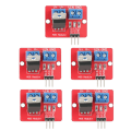 Pikkukuva 3 / 5: 5 kpl 3,3 V / 5 V MOSFET-ohjainmoduuleja PWM-lähtöohjauskortit Lähtö 0–24 V